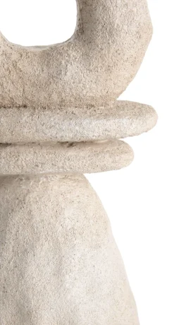 June kandelaar H32cm - Cremekleurig