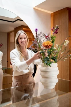 Juul vaas H32,6cm - Cremekleurig