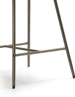 Kjel barstoel - champagne frame - Antraciet