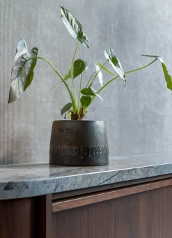 Lara bloempot H17cm - Grijs