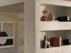 Lina vaas H21cm - Zwart