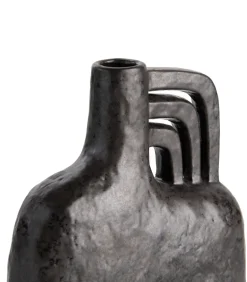 Lina vaas H21cm - Zwart