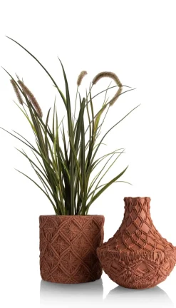 Maeve pot H26cm - Terracotta