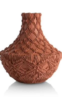 Maeve vaas H33cm - Terracotta