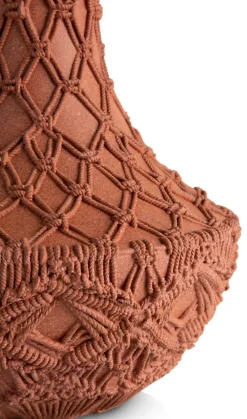 Maeve vaas H33cm - Terracotta