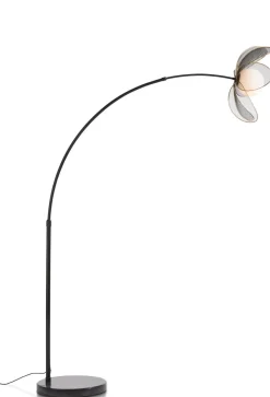 Magnolia vloerlamp H185cm 1*E14 - Zwart