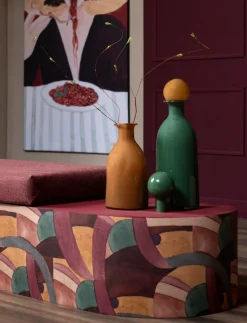 Mies vaas H48cm - Multikleur