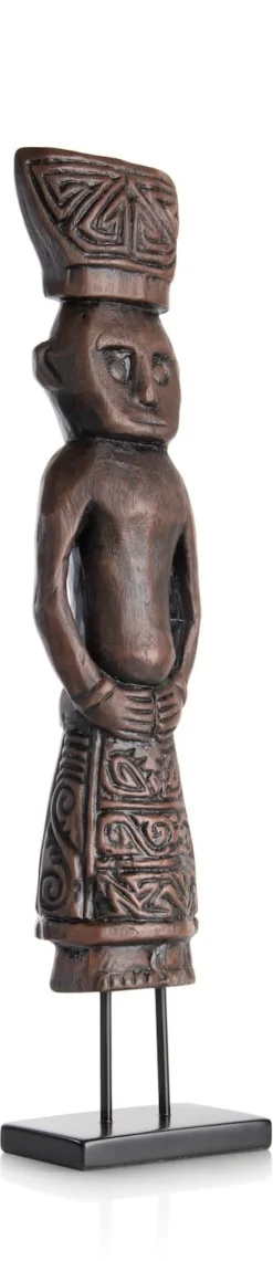 Milan beeld H67,5cm - Bruin