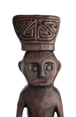 Milan beeld H67,5cm - Bruin