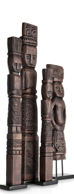 Milan beeld H86cm - Bruin