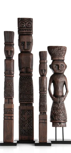 Milan beeld H75cm - Bruin