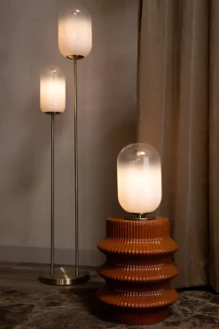 Milky vloerlamp 2*E27 - Wit