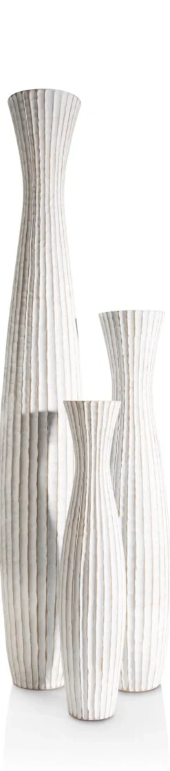 Milou vaas H134cm - Wit