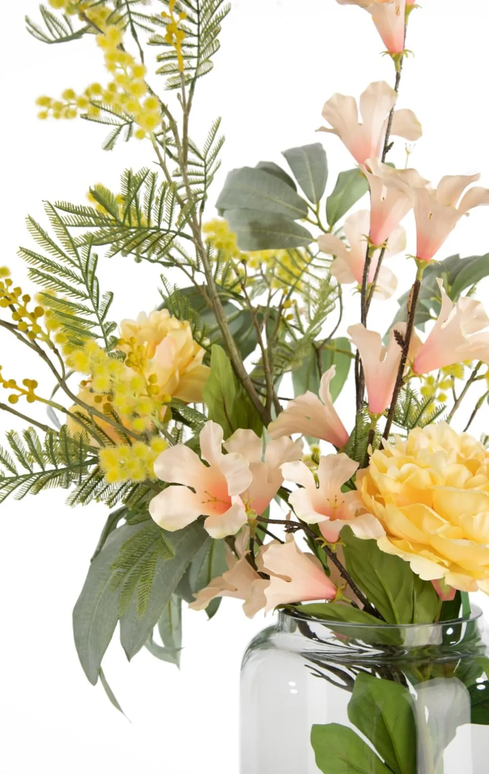 Mimosa Branch H110cm kunstbloem - Geel