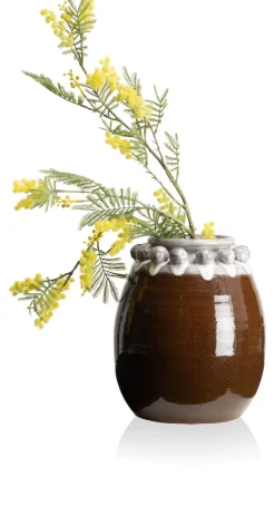 Nera vaas H31cm - Bruin