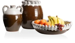 Nera vaas H31cm - Bruin