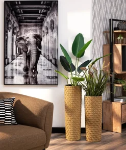 Noud pot H83,5cm - Bruin