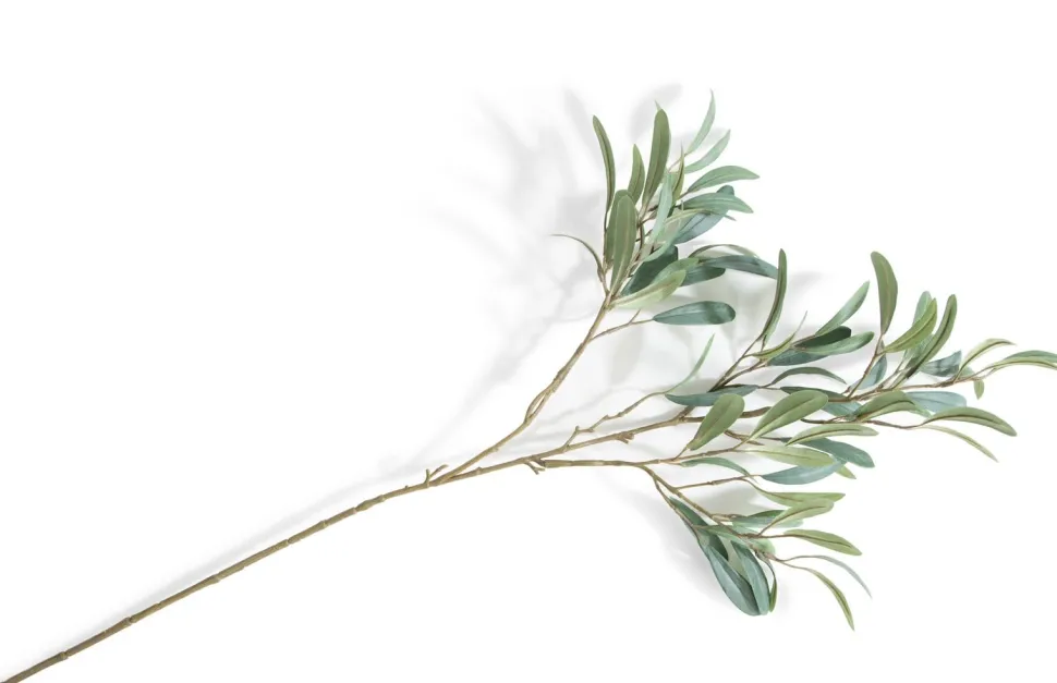 Olive Leaf Spray H82cm kunstbloem - Groen