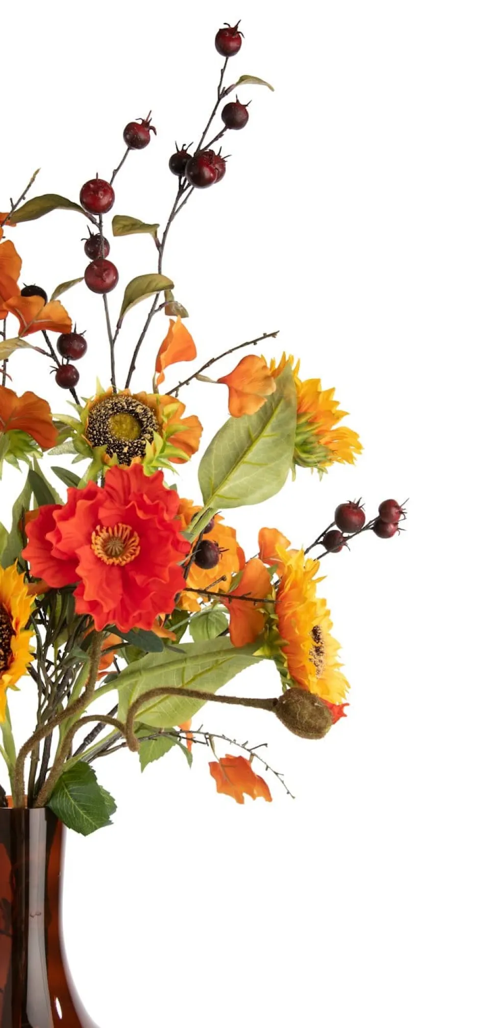 Olive Leaf Spray H82cm kunstbloem - Groen