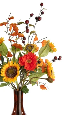 Olive Leaf Spray H82cm kunstbloem - Groen