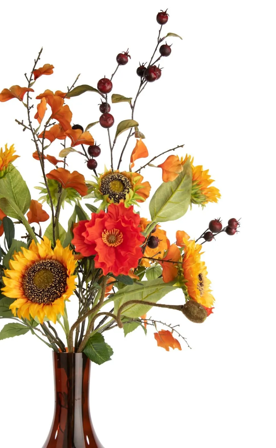 Olive Leaf Spray H82cm kunstbloem - Groen