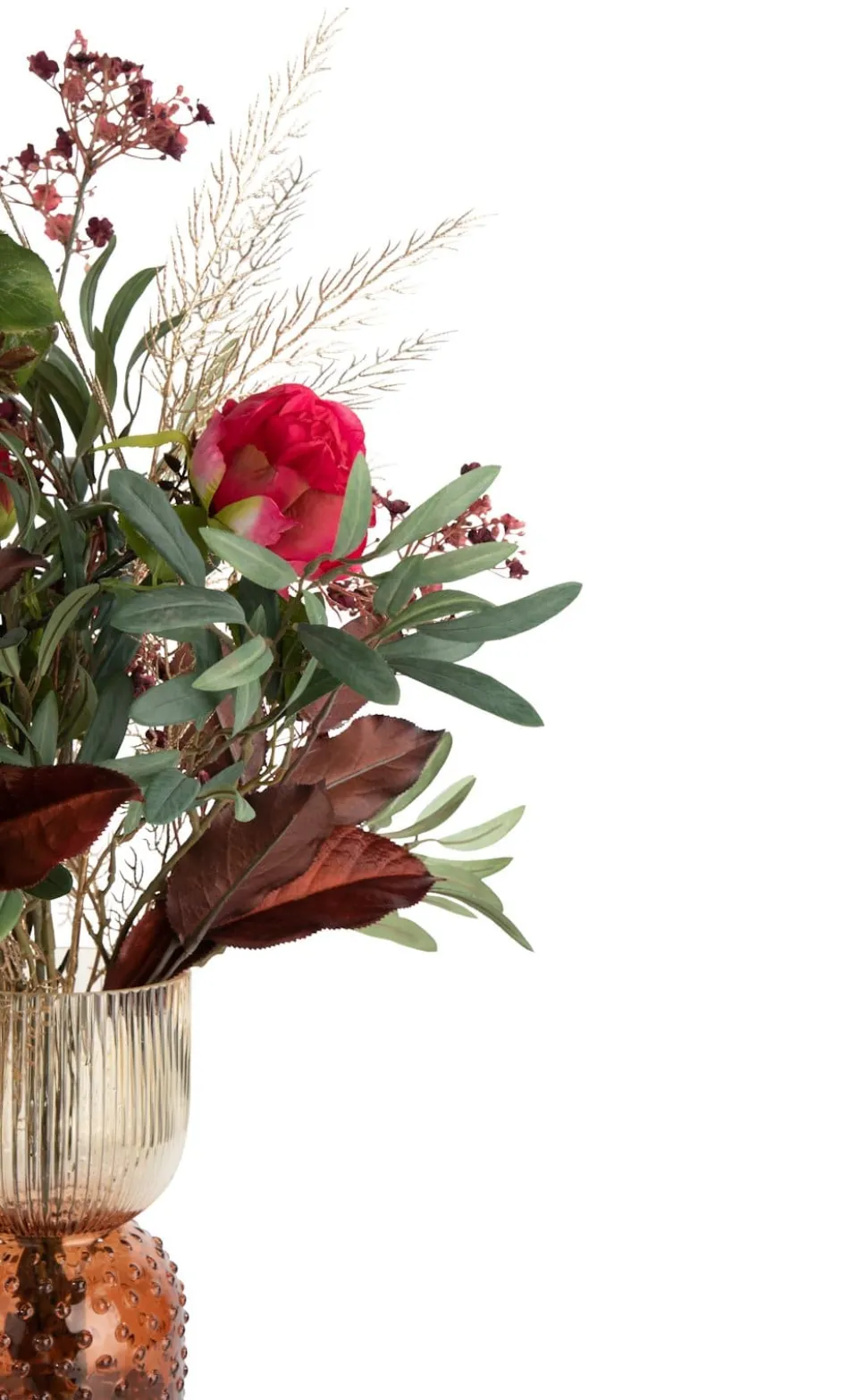 Olive Leaf Spray H82cm kunstbloem - Groen