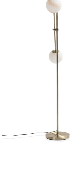 Oona vloerlamp 2*E27 - Goud