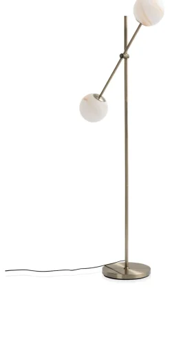 Oona vloerlamp 2*E27 - Goud