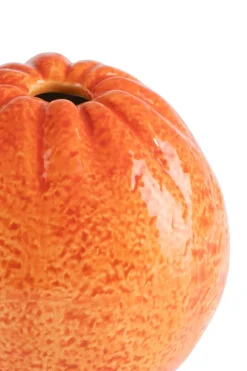 Orange vaas H12cm - Oranje