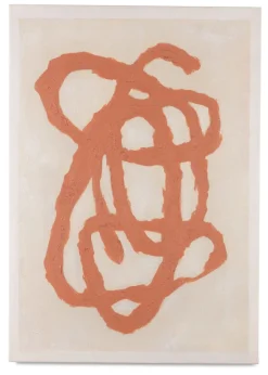 Organic Abstract set van 2 schilderijen 70x100cm - Oranje