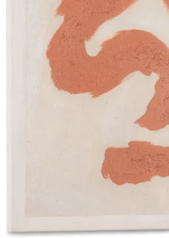 Organic Abstract set van 2 schilderijen 70x100cm - Oranje