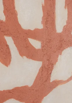 Organic Abstract set van 2 schilderijen 70x100cm - Oranje