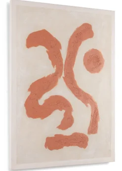 Organic Abstract set van 2 schilderijen 70x100cm - Oranje