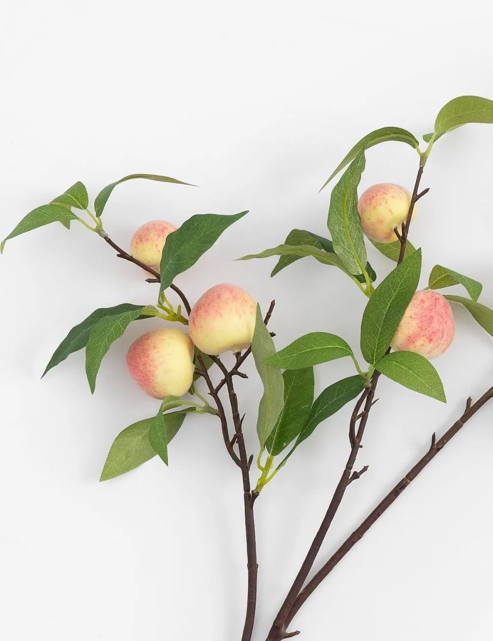 Peach spray kunstbloem H85cm - Oranje