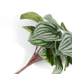 Peperomia Bush H25cm kunstbloem - Groen