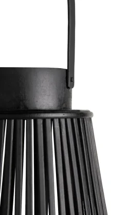 Philou windlicht H70,5cm - Zwart