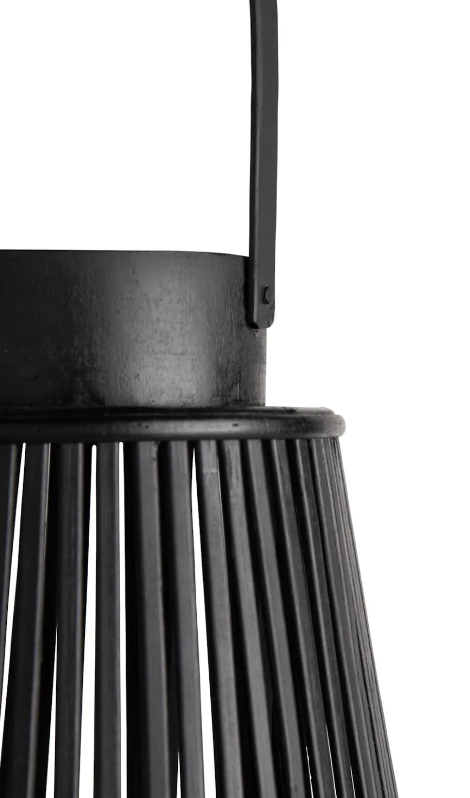 Philou windlicht H70,5cm - Zwart