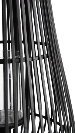 Philou windlicht H70,5cm - Zwart