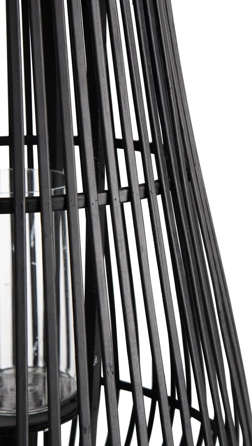 Philou windlicht H70,5cm - Zwart