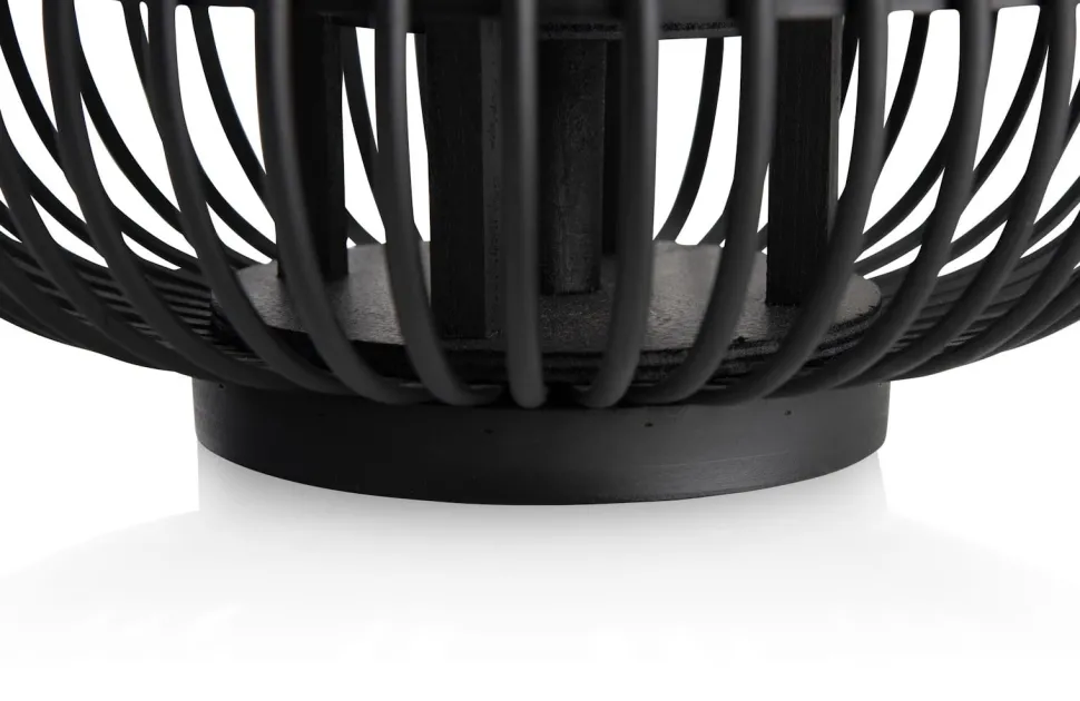 Philou windlicht H26,5cm - Zwart