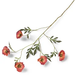 Poppy spray kunstbloem 113cm - Bordeaux