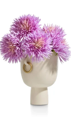 Presley vaas H25cm - Cremekleurig