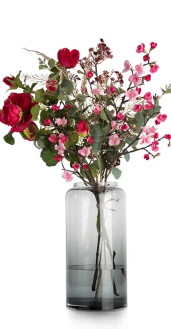 Qunince Spray H97cm kunstbloem - Roze