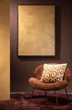 Raeven schilderij 90x120cm - Oker