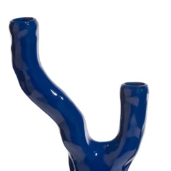 Rebecca kandelaar H36cm - Blauw