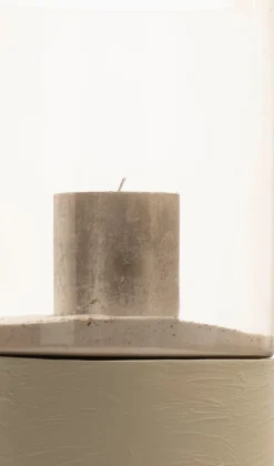 Reza windlicht H74cm - Taupe