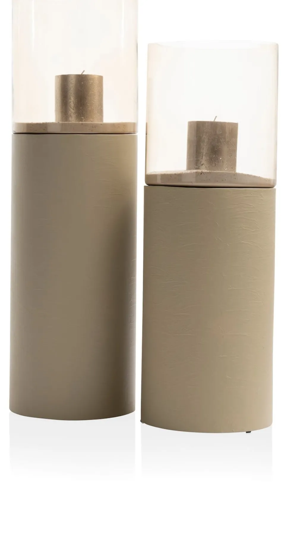 Reza windlicht H84cm - Taupe