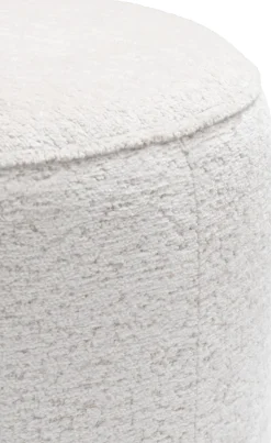 Roan poef rond H44cm - Creme