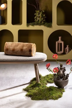 Robbie bolster kussen 45x18cm - Bruin