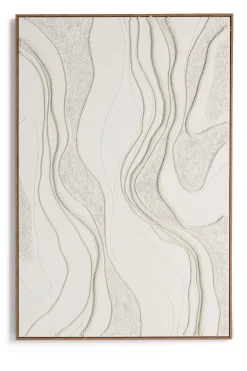 Rope schilderij 100x150cm - Cremekleurig